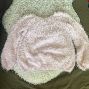 Zara Light Pink Fuzzy Sweater